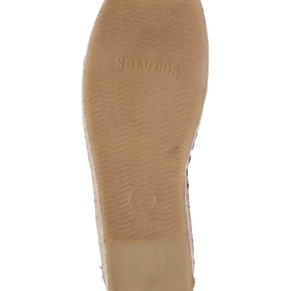 Soludos New Embroidered Platform Espadrilles SlipOn Flats Shoes Women's 9.5